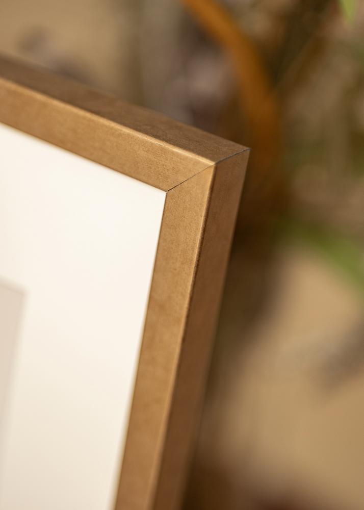 Ram med passepartou Frame Ares Brass 40x50 cm - Mounts White 30x40 cm