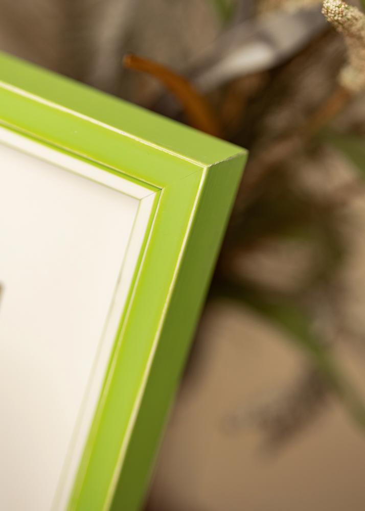 Ram med passepartou Frame Diana Light Green 60x80 cm - Mounts White 20x27 inches