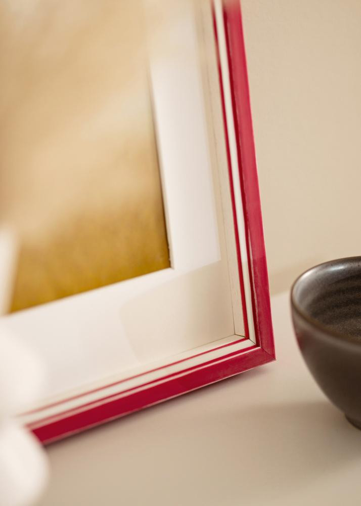 Ram med passepartou Frame Diana Red 45x60 cm - Mounts White 35x50 cm