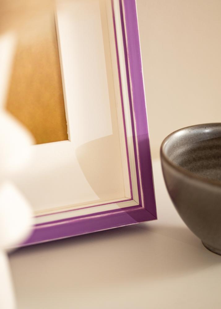 Ram med passepartou Frame Diana Purple 45x60 cm - Mounts White 13x18 inches