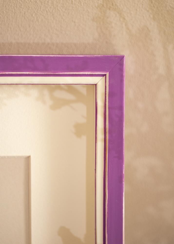 Ram med passepartou Frame Diana Purple 45x60 cm - Mounts White 13x18 inches