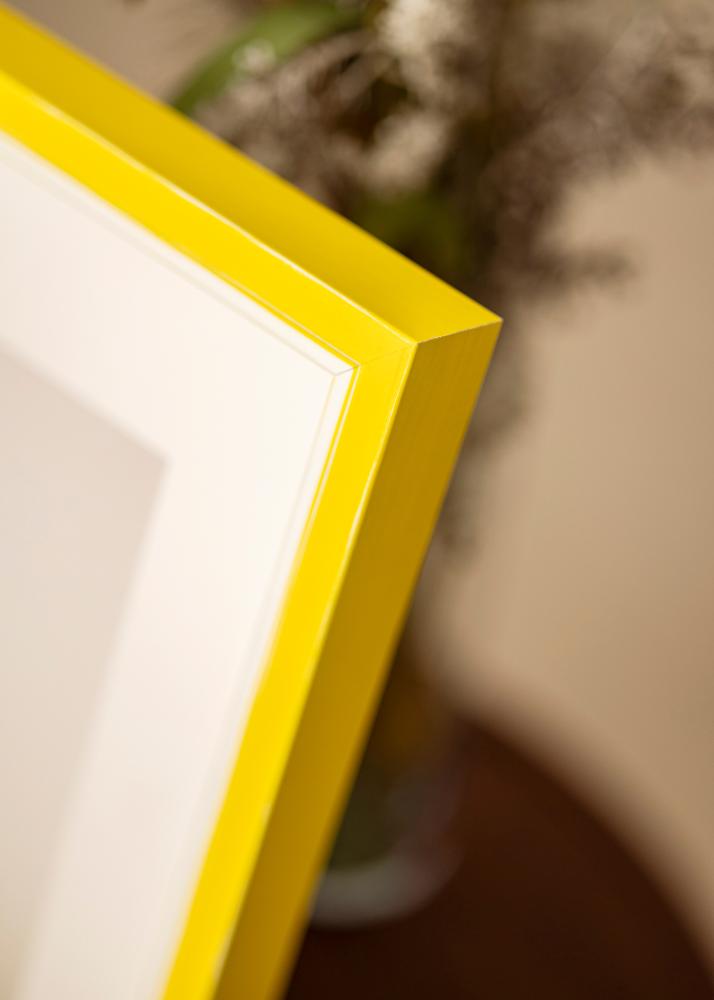 Ram med passepartou Frame Diana Yellow 50x60 cm - Mounts White 15x20 inches