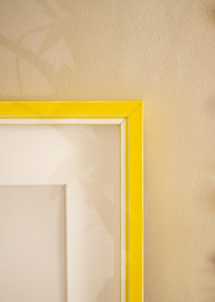 Ram med passepartou Frame Diana Yellow 50x60 cm - Mounts White 15x20 inches