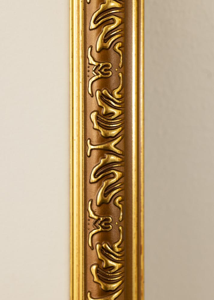 Ram med passepartou Frame Swirl Gold 50x70 cm - Mounts White 40x60 cm