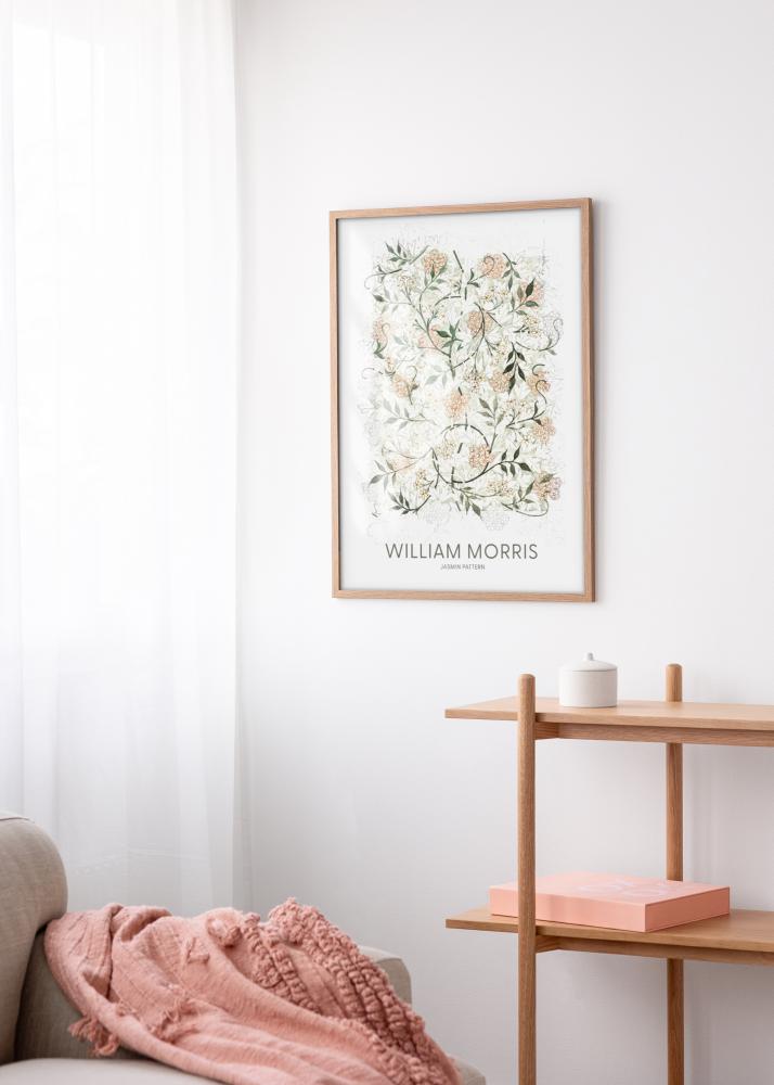 Ram med passepartou Frame Modern Teak 50x70 cm - Mounts White 42x59.4 cm