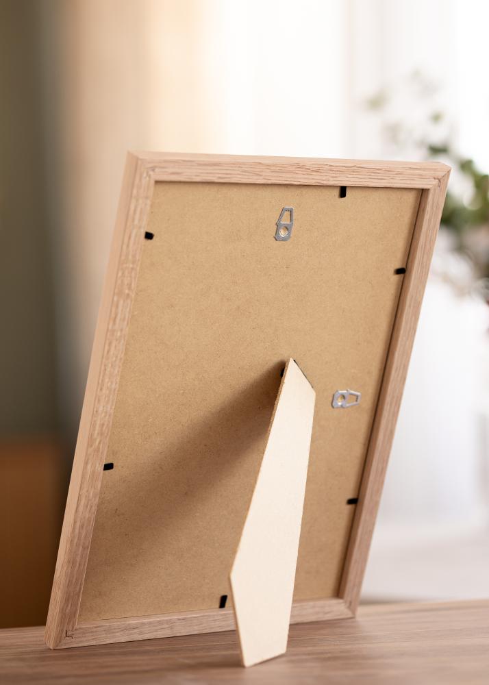 Ram med passepartou Frame Tidlös Solid Oak 20x30 cm - Passepartout White 15x21 cm