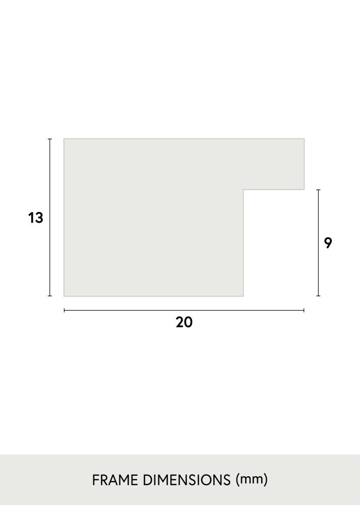 Jämtlands Ramfabrik Frame Jämtland Acrylic glass Black 25x26 cm