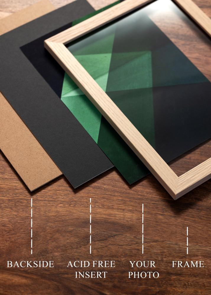 Egen tillverkning - Passepartouter Acid-free Black Insert - Custom Size