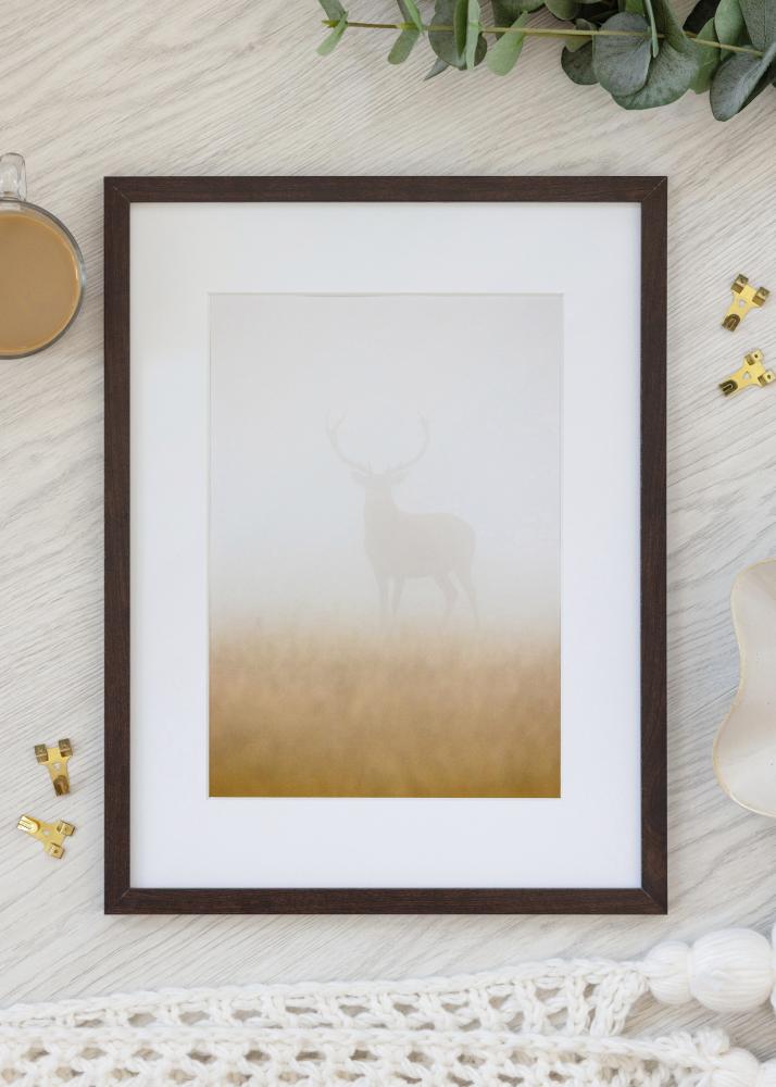 BGA Frame Trendy Acrylic Glass Walnut 48x64 cm