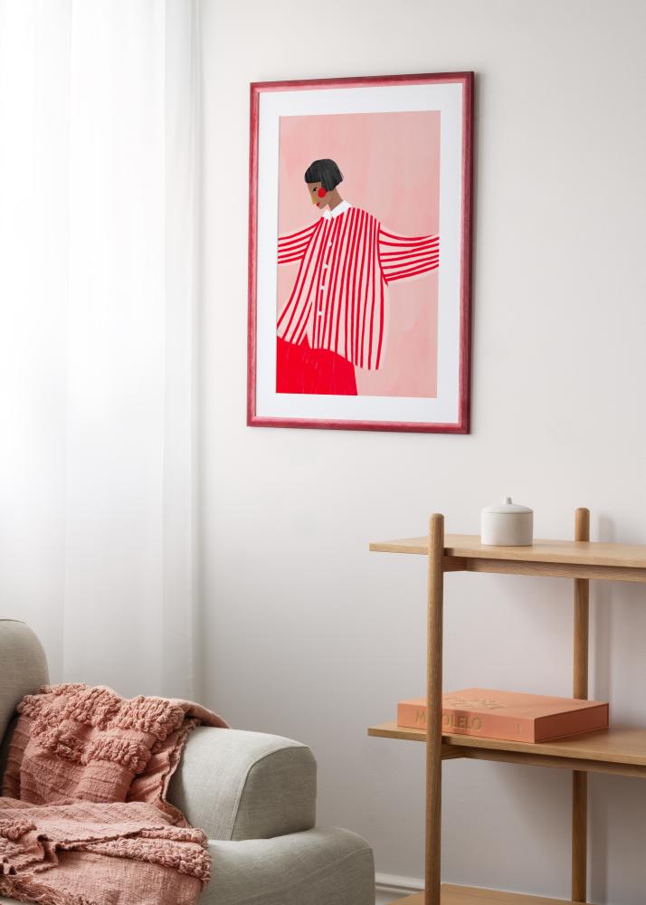 Jämtlands Ramfabrik Frame Cornwall Acrylic Glass Dark Red 40x50 cm