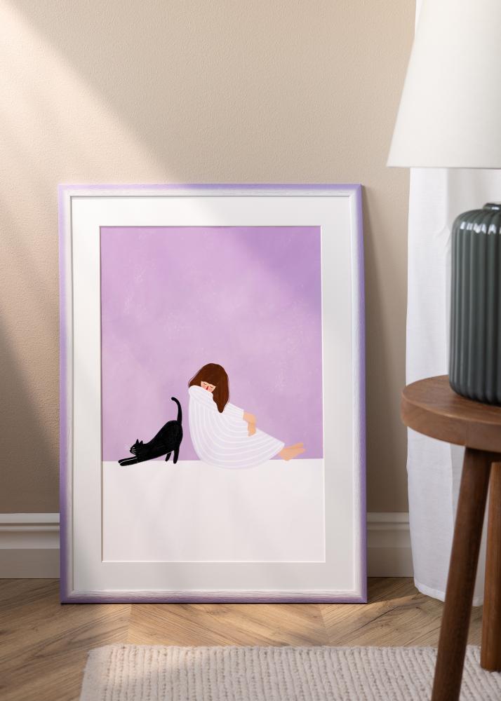 Jämtlands Ramfabrik Frame Cornwall Acrylic Glass Light Purple 40x50 cm