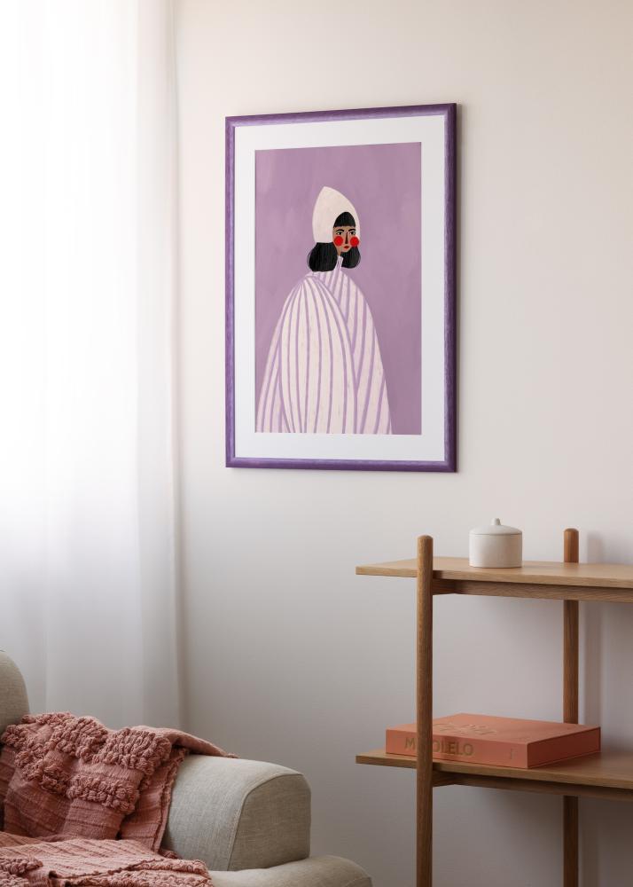 Jämtlands Ramfabrik Frame Cornwall Acrylic Glass Purple 40x50 cm