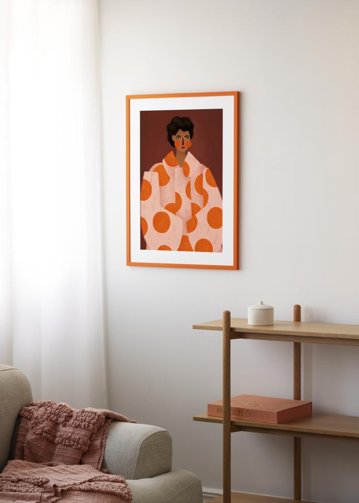 Jämtlands Ramfabrik Frame Kent Acrylic Glass Orange 50x50 cm
