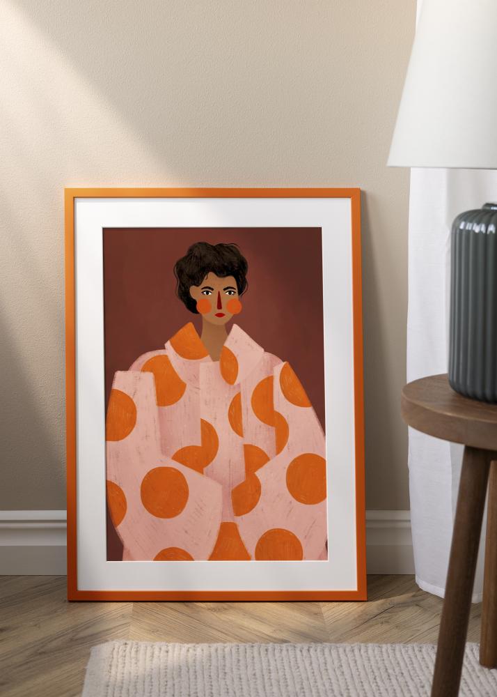 Jämtlands Ramfabrik Frame Kent Acrylic Glass Orange 50x50 cm