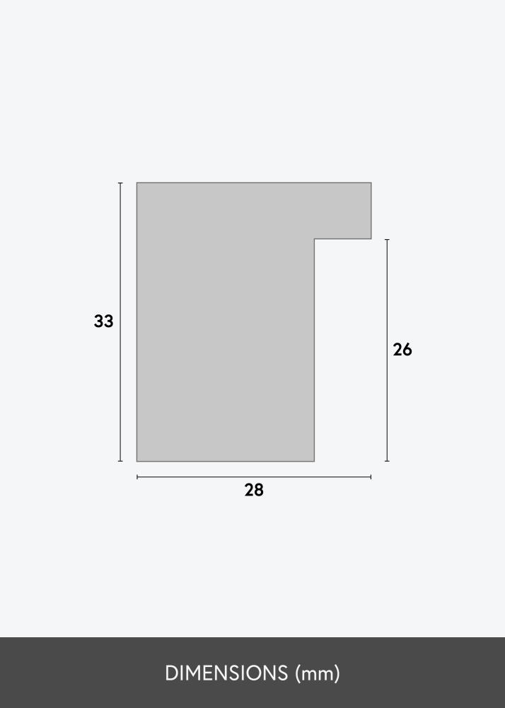 Jämtlands Ramfabrik Frame Cotswold Acrylic Glass Ivory 60x80 cm