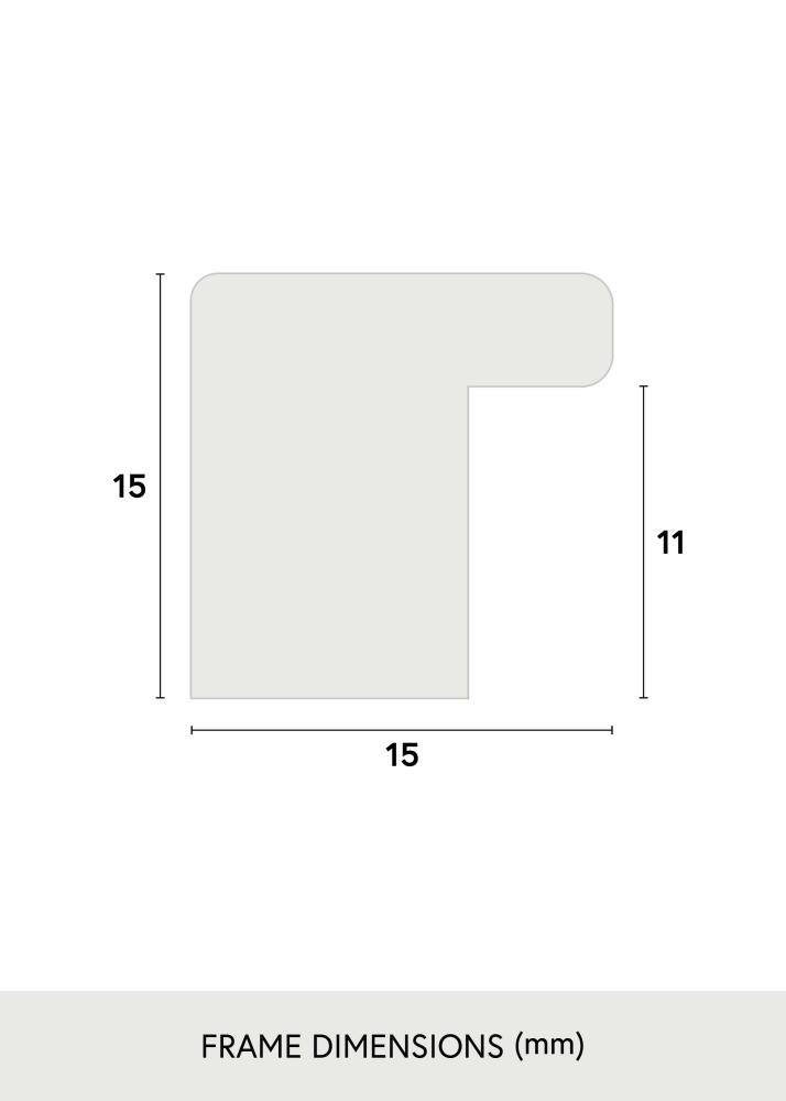 Jämtlands Ramfabrik Frame Vemdalen Acrylic Glass Oak 7x18 inches (17.78x45.72 cm)