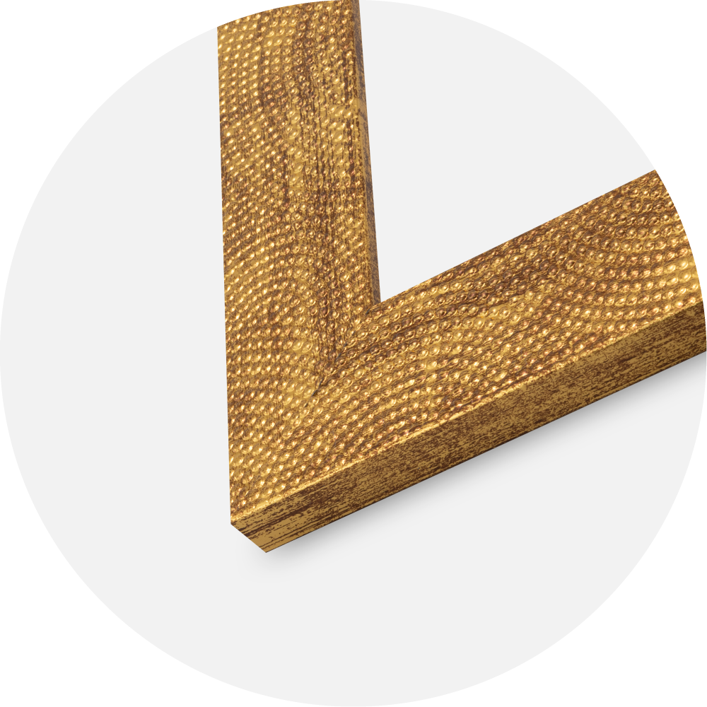 Jämtlands Ramfabrik Frame Linea Acrylic Glass Gold 21x29.7 cm (A4)