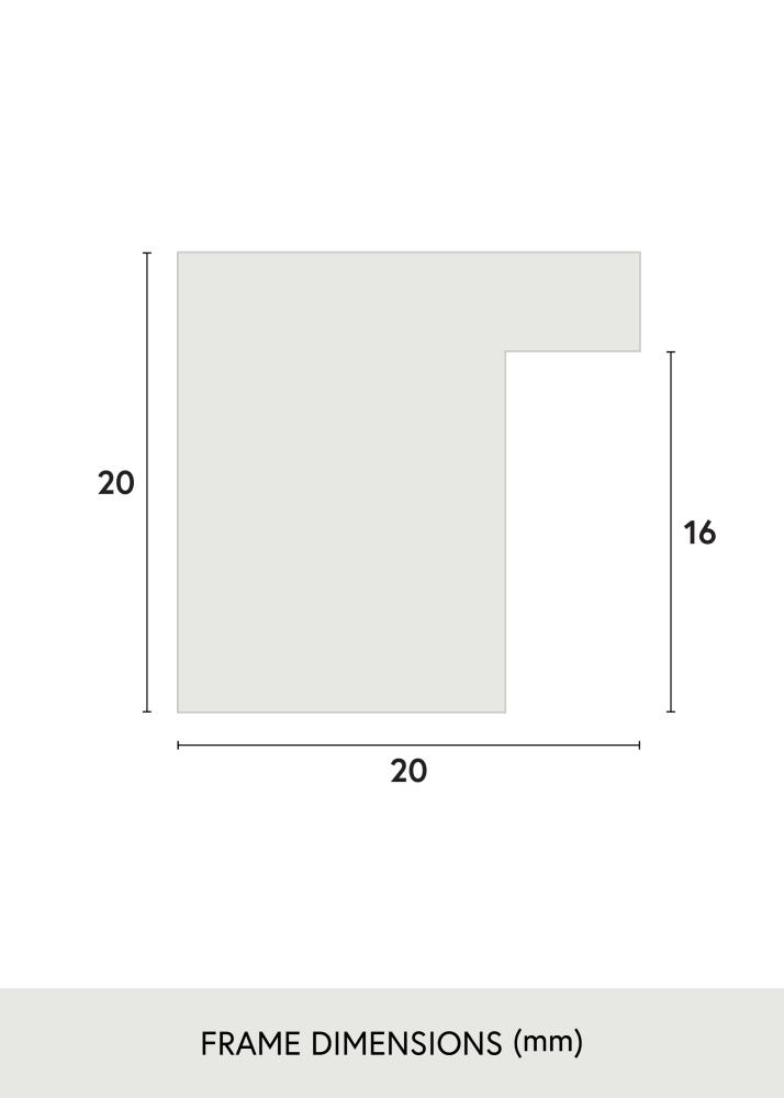 Jämtlands Ramfabrik Frame Salisbury Acrylic Glass Oak 60x80 cm