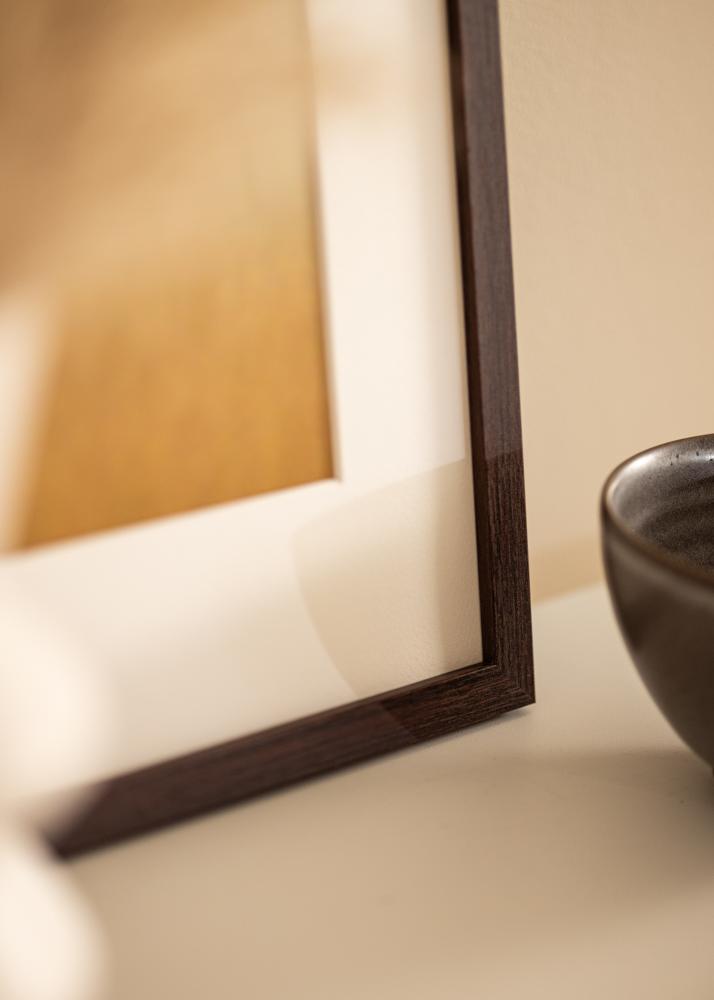 BGA Frame Modern Acrylic Glass Walnut 18x24 cm