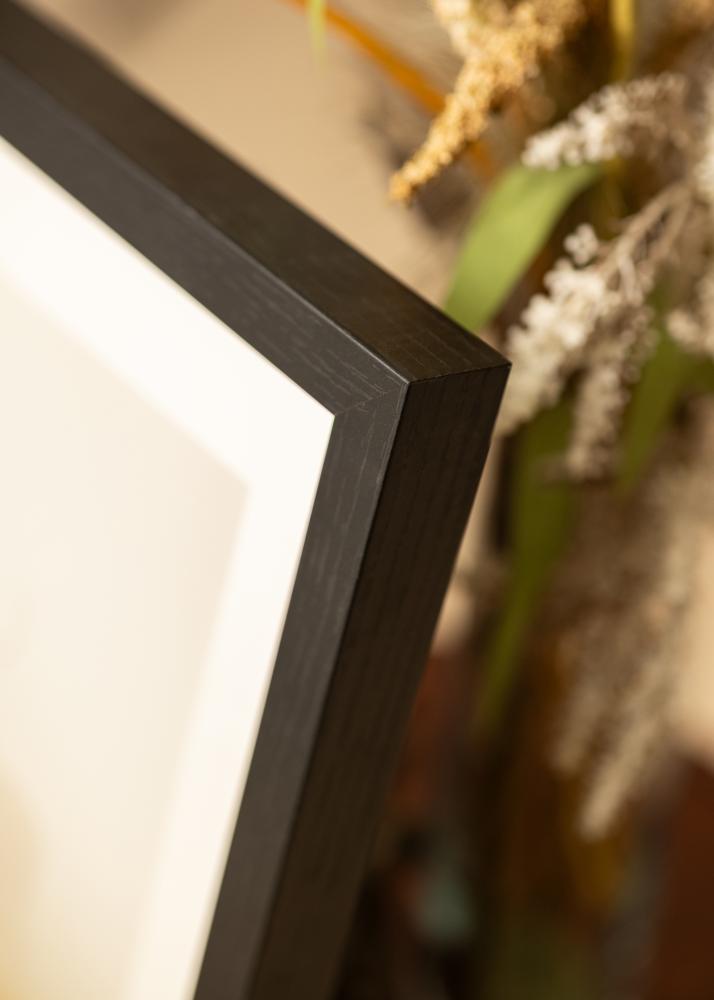Ram med passepartou BGA Box Frame Black 40x50 cm - Mounts White 29.7x42 cm