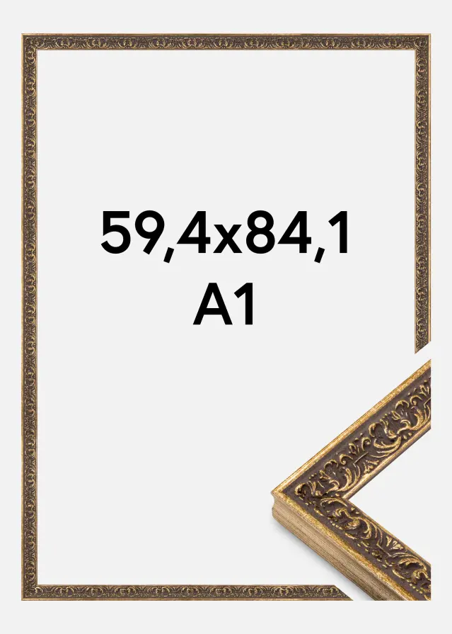 Jämtlands Ramfabrik Frame Amber Acrylic Glass Silver 59.4x84.1 cm (A1)