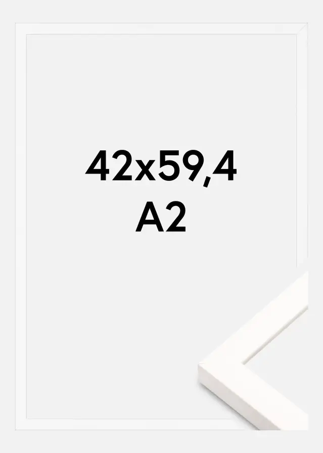 Jämtlands Ramfabrik Frame Brooke Acrylic Glass White 42x59.4 cm (A2)