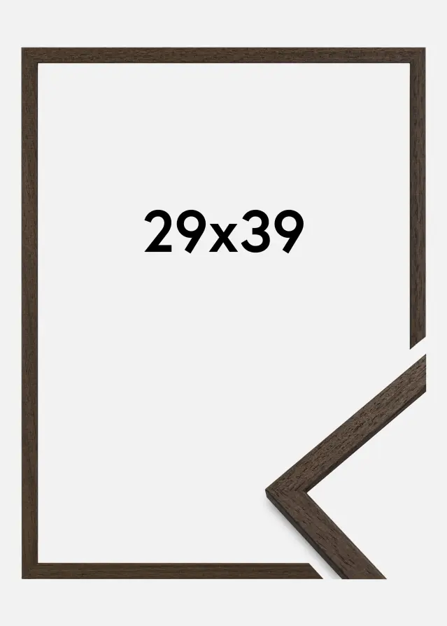 Galleri 1 Frame Edsbyn Acrylic glass Walnut 29x39 cm