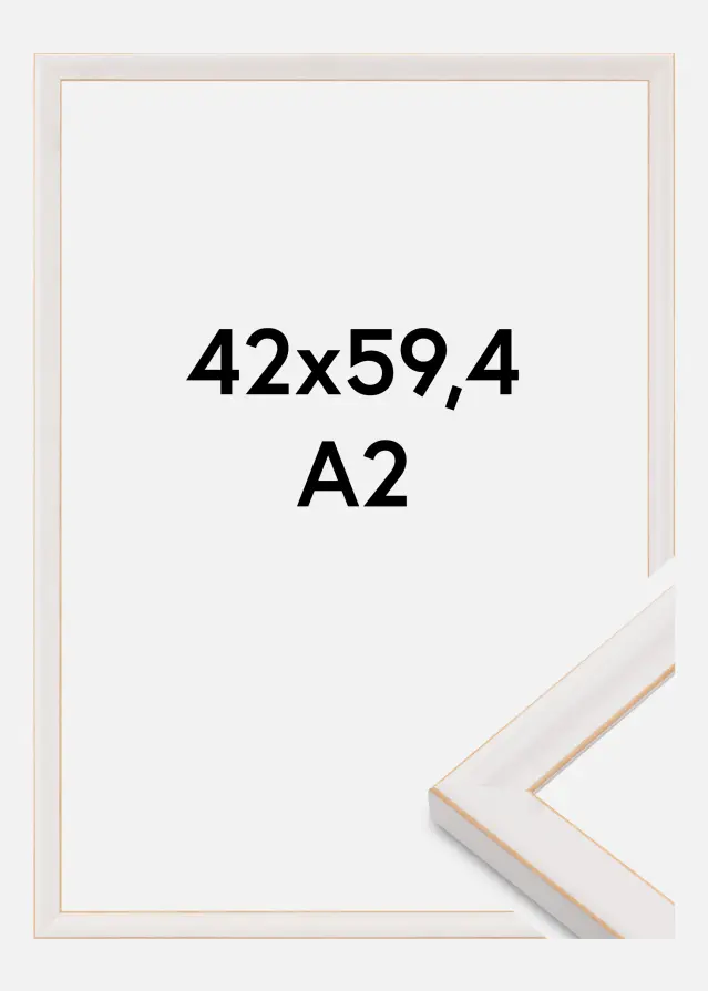 Jämtlands Ramfabrik Frame Marie Claire Acrylic Glass White 42x59.4 cm (A2)