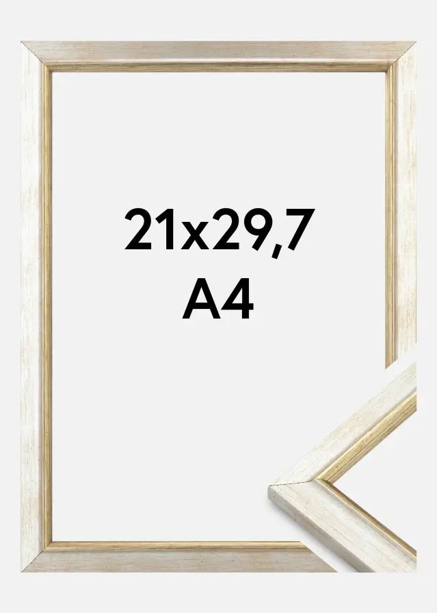 Jämtlands Ramfabrik Frame Marisa Acrylic Glass Silver 21x29.7 cm (A4)