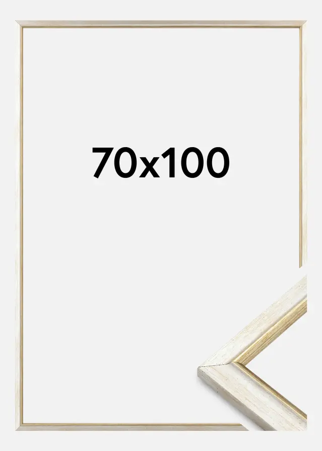 Jämtlands Ramfabrik Frame Marisa Acrylic Glass Silver 70x100 cm