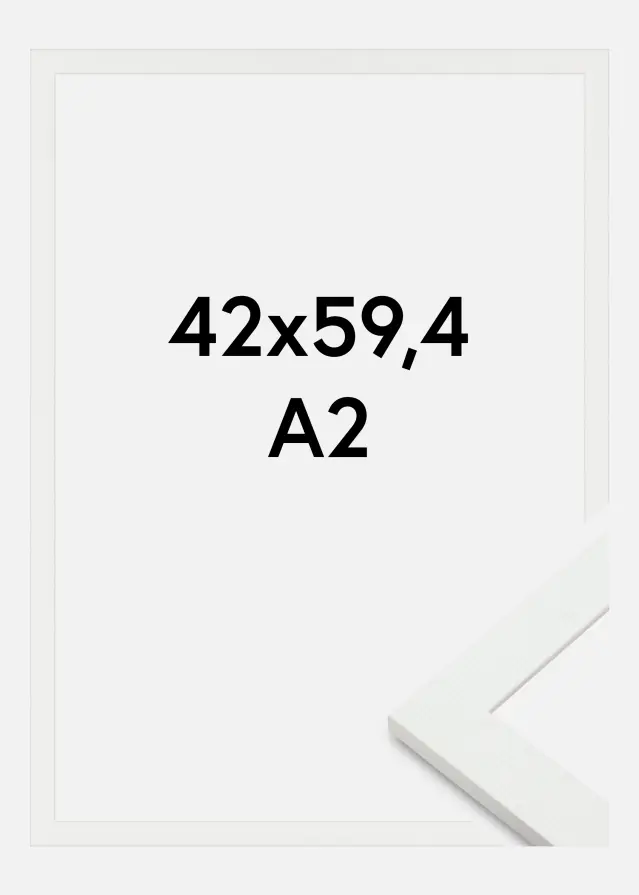 Jämtlands Ramfabrik Frame Sandra Acrylic Glass White 42x59.4 cm (A2)