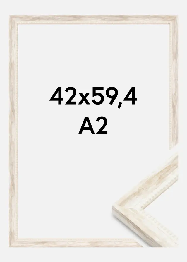 Jämtlands Ramfabrik Frame Soledad Acrylic Glass White 16.5x23.4 inches (A2)
