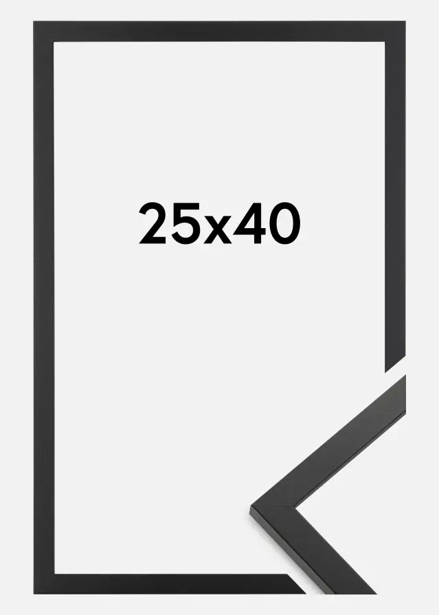 BGA Frame Trendy Acrylic Glass Black 25x40 cm