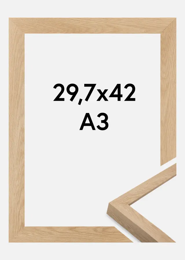 Jämtlands Ramfabrik Frame Wells Acrylic Glass Oak 29.7x42 cm (A3)