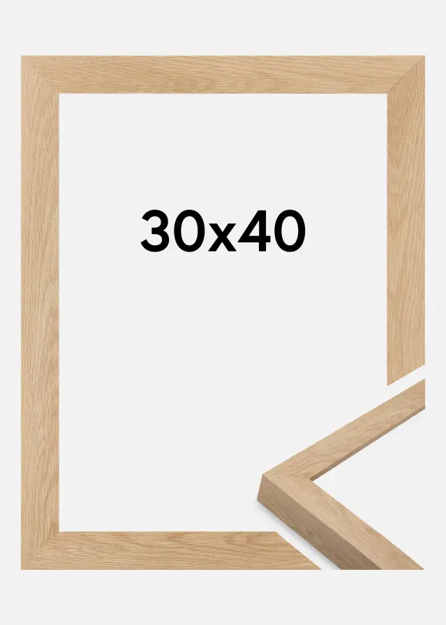 Jämtlands Ramfabrik Frame Wells Acrylic Glass Oak 30x40 cm