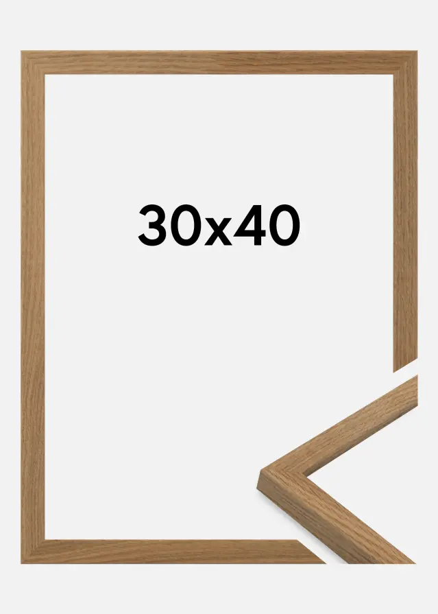 Jämtlands Ramfabrik Frame Salisbury Acrylic Glass Oak 30x40 cm