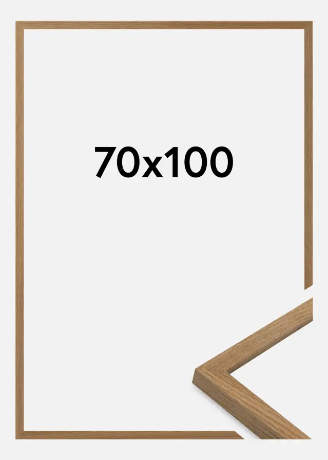 Jämtlands Ramfabrik Frame Salisbury Acrylic Glass Oak 70x100 cm