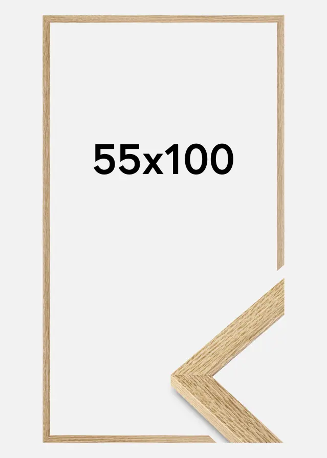 Jämtlands Ramfabrik Frame Selection Acrylic Glass Oak 55x100 cm