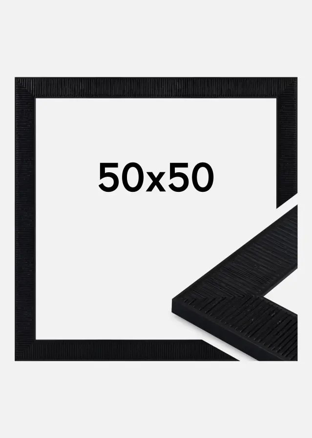 Jämtlands Ramfabrik Frame Lund Acrylic Glass Black 50x50 cm