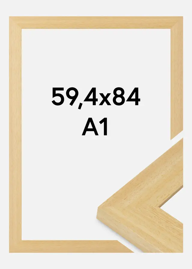 Jämtlands Ramfabrik Frame Pembrokeshire Acrylic Glass Oak 59.4x84 cm (A1)