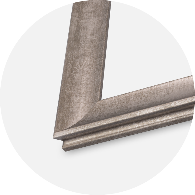 Jämtlands Ramfabrik Frame Conca Acrylic Glass Silver 59.4x84 cm (A1)