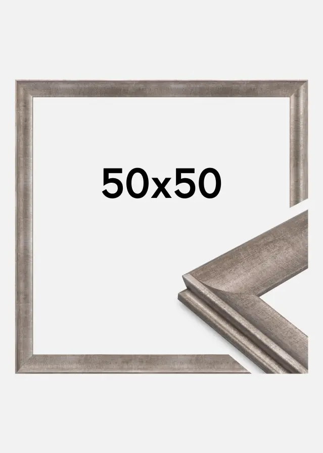 Jämtlands Ramfabrik Frame Conca Acrylic Glass Silver 50x50 cm