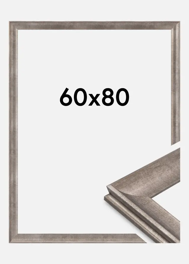 Jämtlands Ramfabrik Frame Conca Acrylic Glass Silver 60x80 cm