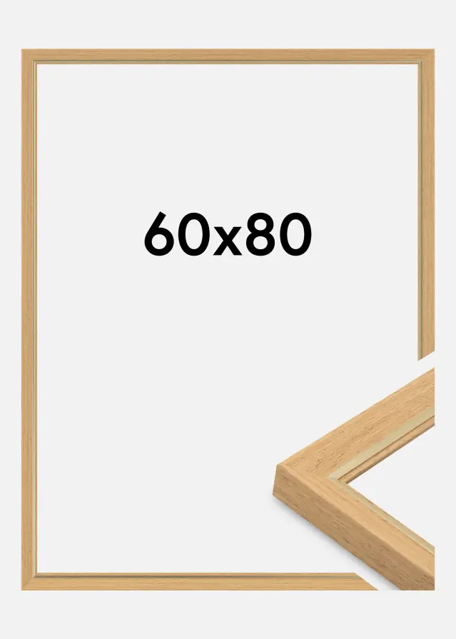 Jämtlands Ramfabrik Frame Apex Acrylic Glass Beech 60x80 cm