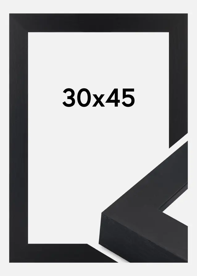 Jämtlands Ramfabrik Frame Wells Acrylic Glass Black 30x45 cm