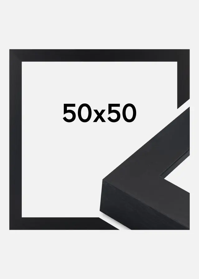 Jämtlands Ramfabrik Frame Wells Acrylic Glass Black 50x50 cm