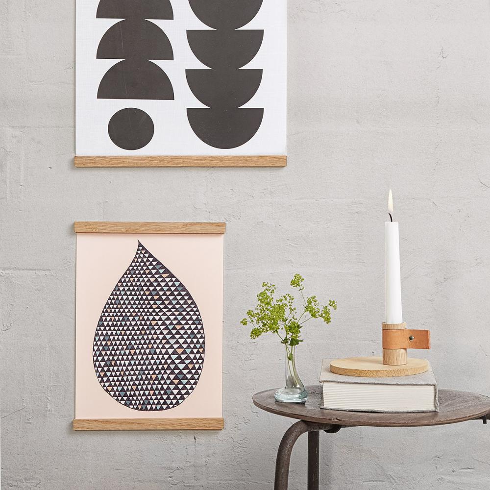 By Wirth Wall Sticks Magnets Nature Oak 21 cm