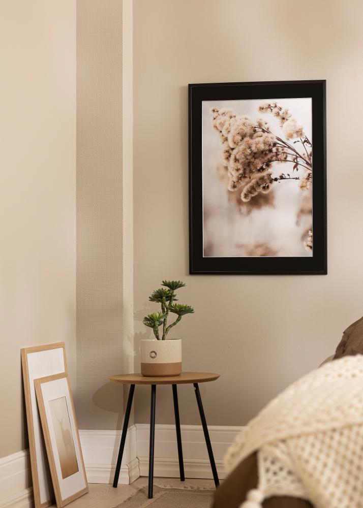 Ram med passepartou Frame Galant Black 35x50 cm - Picture Mount Black 11x17 inches