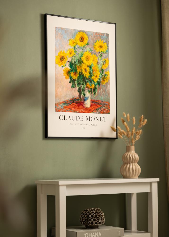 BGA Aluminium Frame Acrylic Glass Black 40x50 cm