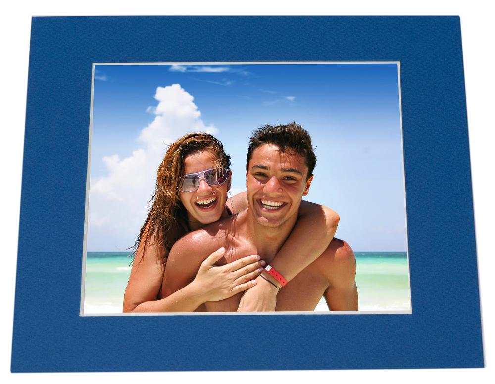 Egen tillverkning - Passepartouter Passepartout Canson Blå 15x15 cm (8,5x8,5)